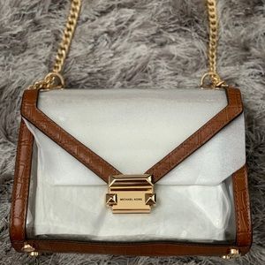 Michael Kors Whitney clear shoulder bag